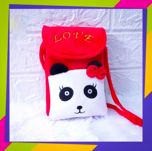 Panda character girls Mobil pouch