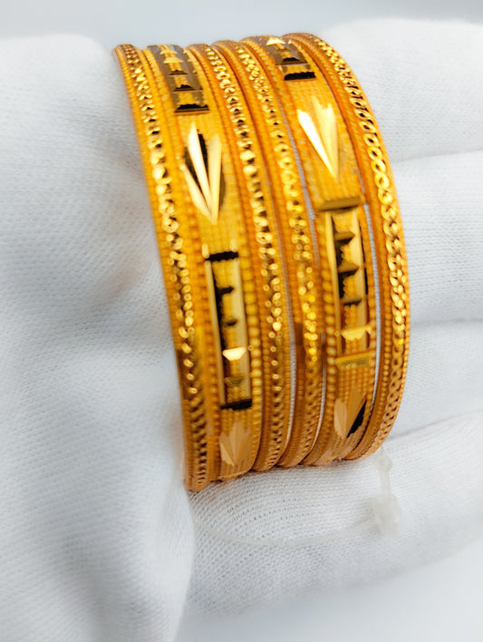 Gold plated bangles set